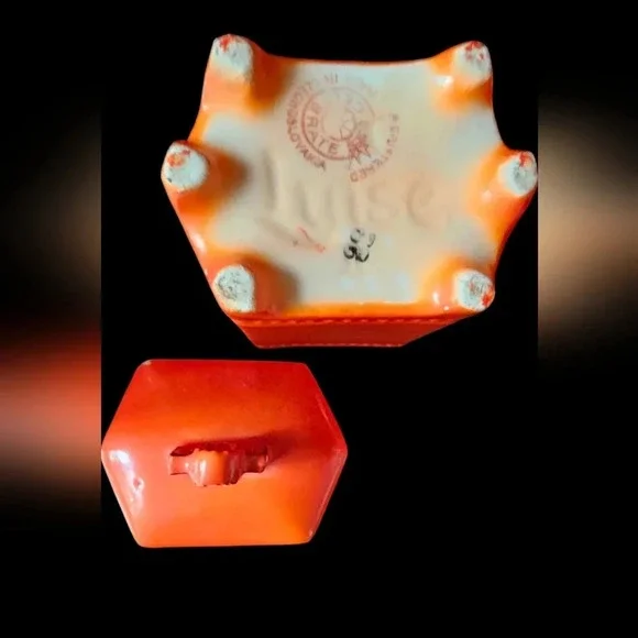 Vintage Czechoslovakia Porcelain Kitchen Canisters - 6 Small / 6 Large / 1 Salt  - Picture 8 of 16